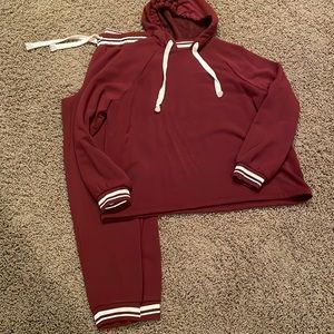 Madewell super brushed easy going hoodie and jogger set